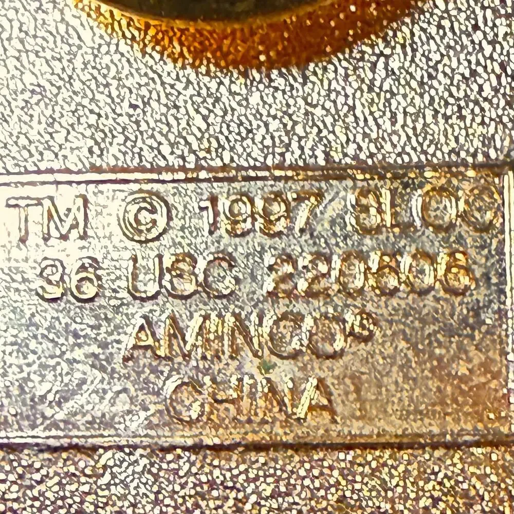 VTG NBC 5 Dallas Ft Worth Salt Lake City Olympics Pin Gold Tone Collectible